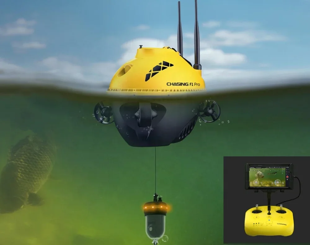 Smart fishing finder  CHASING F1 Pro  Underwater Fishing with optional one click bait release