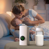 Portable Bottle Warmer with Temperature Control Cordless Milk Warmer Travel Warmer for Comfortable Baby Feeding On The Go