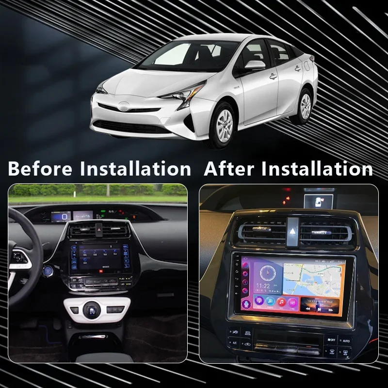 MAMSM Car Radio For Toyota Prius XW50 2015 - 2020 Android 12 Multimedia Video Player GPS 4G Carplay Autoradio 2K QLED Stereo DSP