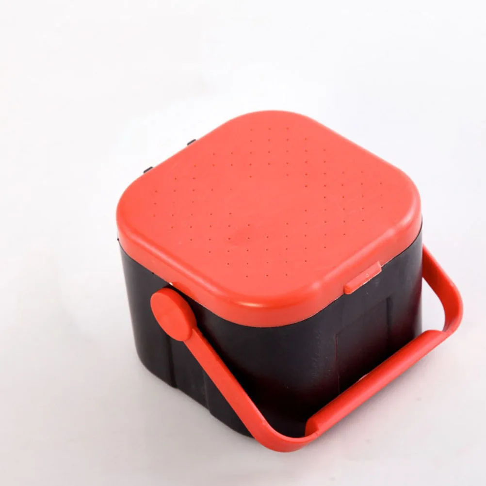

2pcs Plastic Box Breathable Worm Storage for Blood Worms Fishing Tackle Live Bait Container Lightweight