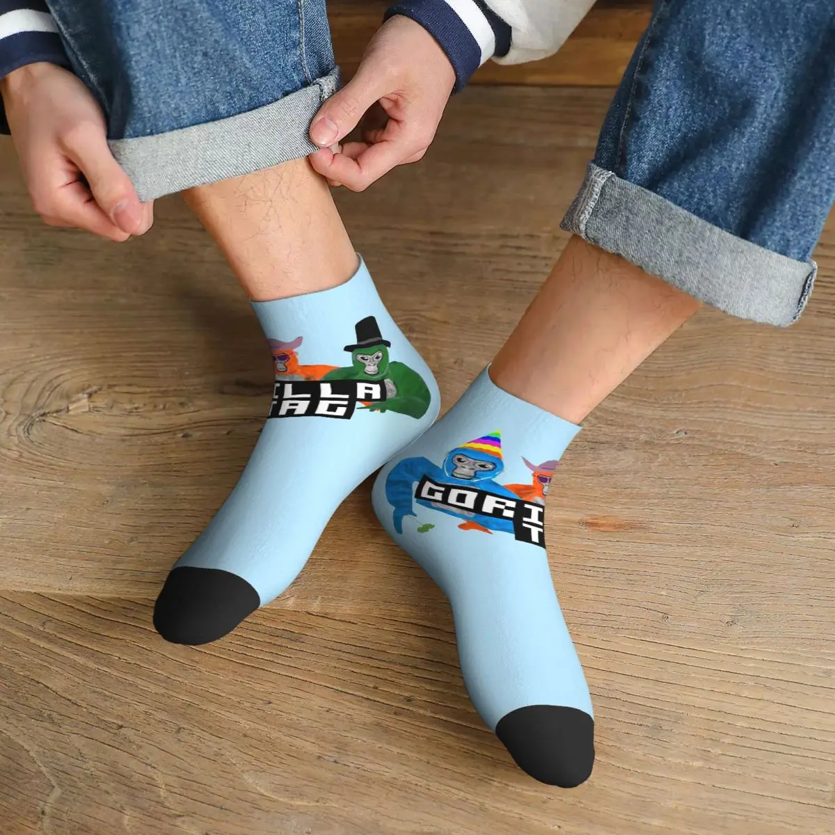 

Gorilla Tag Party Hat Gorilla Tag Merch Носки Harajuku Супер мягкие чулки Всесезонные носки Аксессуары для мужчин и женщин Подарки