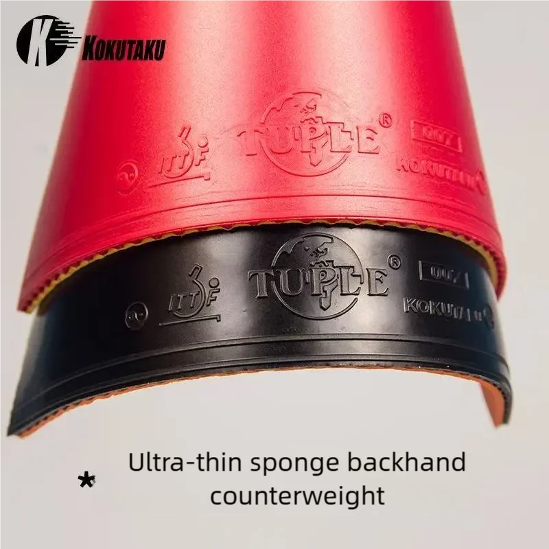 007 Ultra-Thin Sponge Inverted Rubber, 1.0-1.5mm Sponge, Special for Penhold Backhand Weight Control, Lightweight Control Type