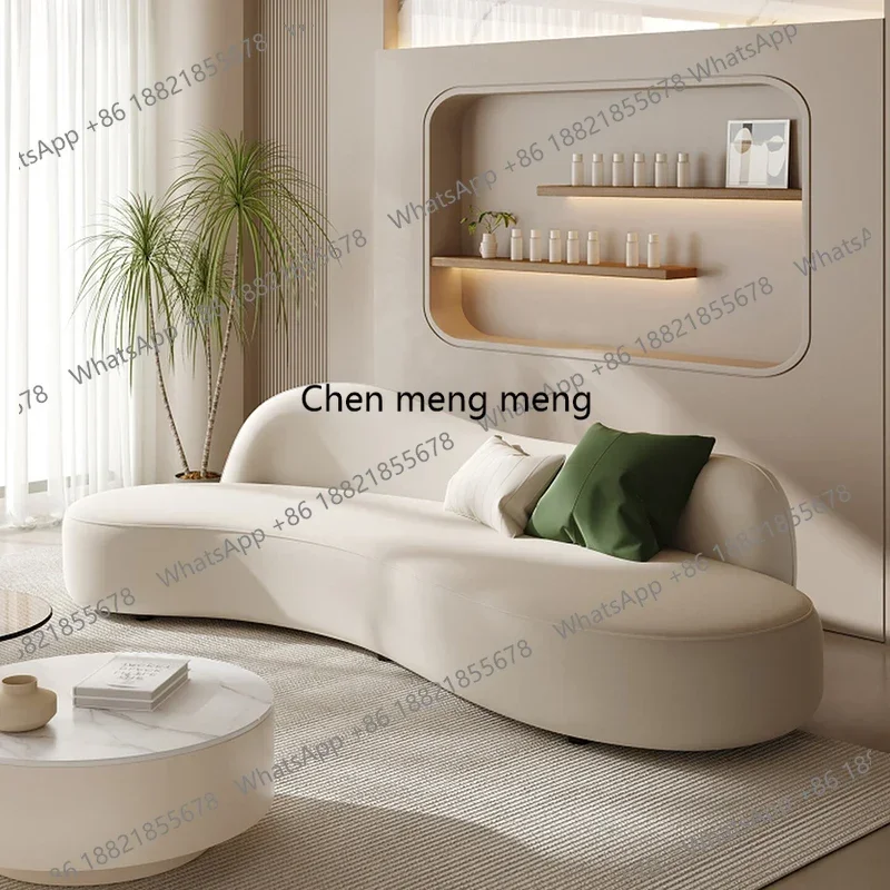 N138  Nordic Cream Style Reception Sofas Modern Luxury Beauty Salon Sofa Rest Area Clothing Store Business Office Furniture