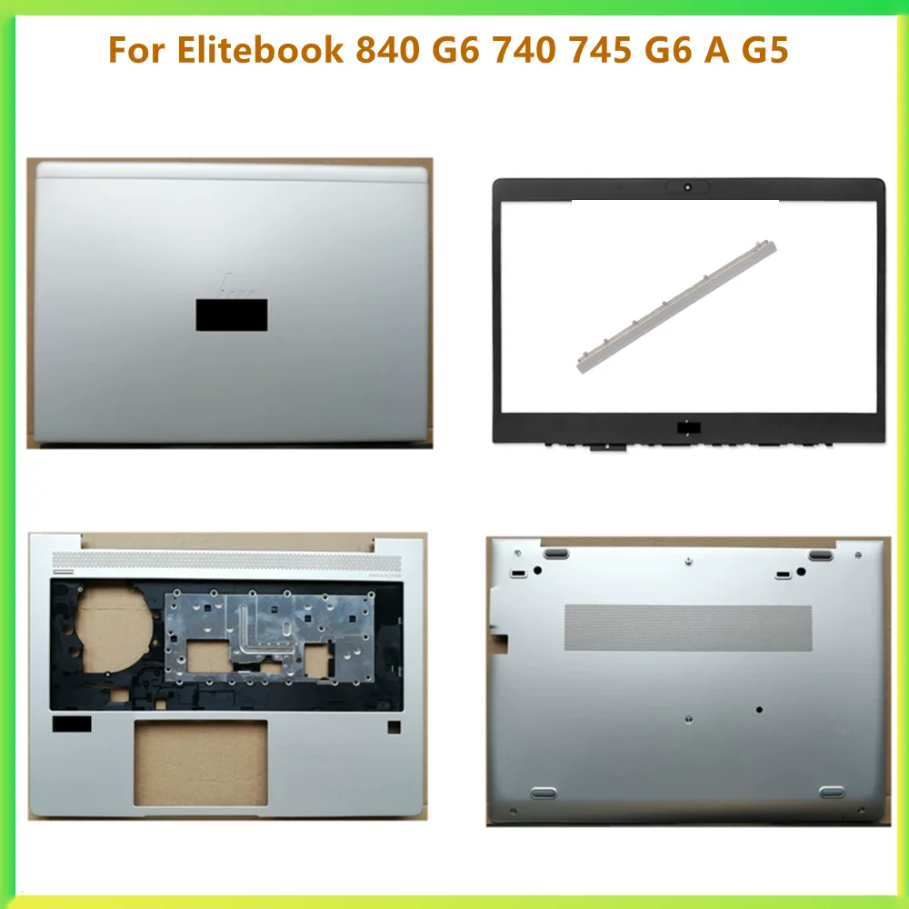 

New LCD Back Cover Case Bezel Front Frame Palmrest Upper Bottom Cover Case For HP EliteBook P840 840 G5 G6 745 740 G5 G6 Shell