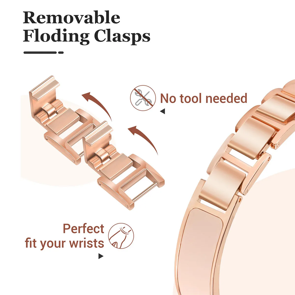 Bracelet strap ADAPTS to Apple Watch Series 10 9 8 7 6 5 4 SE for 38/40/41/42/44/45mm 46mm 49mm jewelry deduction women's strap image 4