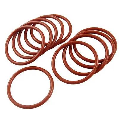 10 Pcs Industrial Silicone O Ring Seal Gaskets 41mm x 48mm x 3.5mm