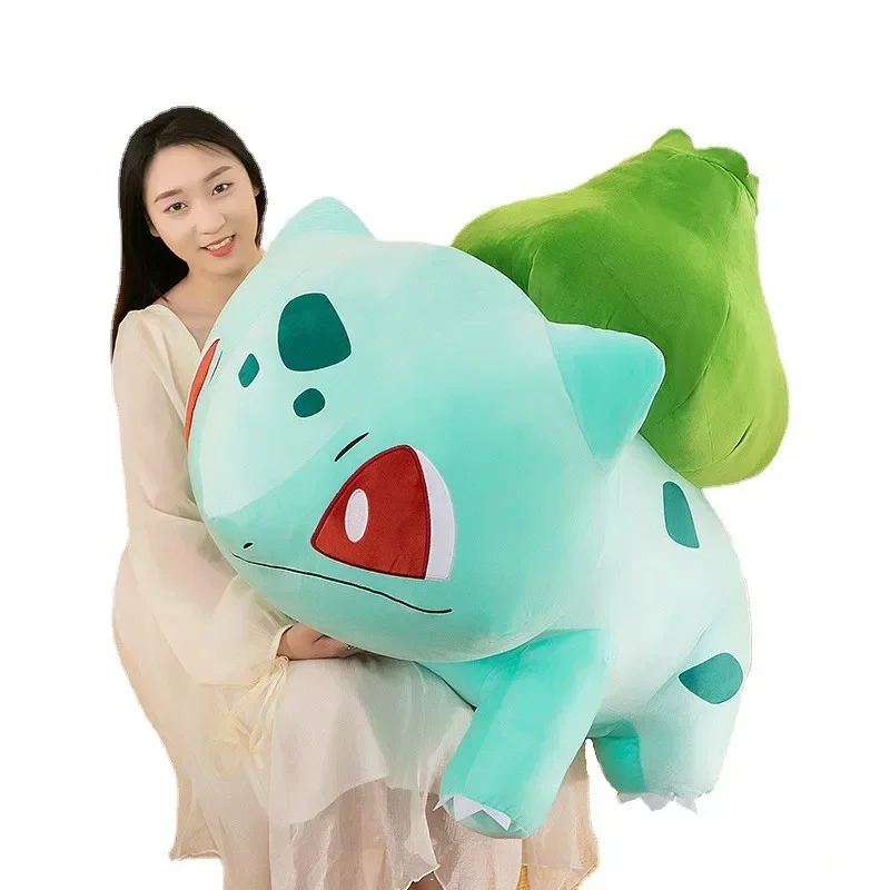 60cm Big Size Anime Bulbasaur Venusaur Plush Toys Cute Cartoon Plush Soft Stuffed Toy Dolls for Children Kids Gifts