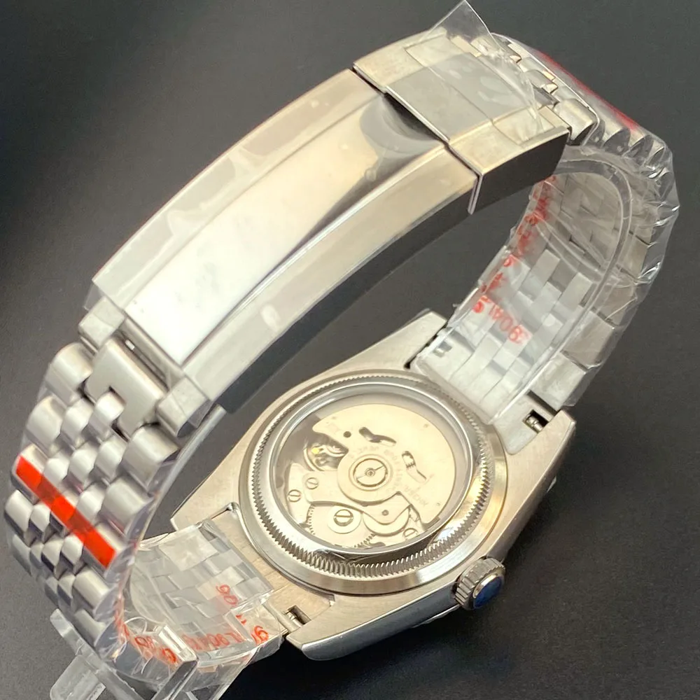 맞춤형 로고 36mm 39mm 12시 날짜 주간 선버스트 다이얼 NH35A 자동식 무브먼트 남자 시계 사파이어 유리 스테인레스 스틸