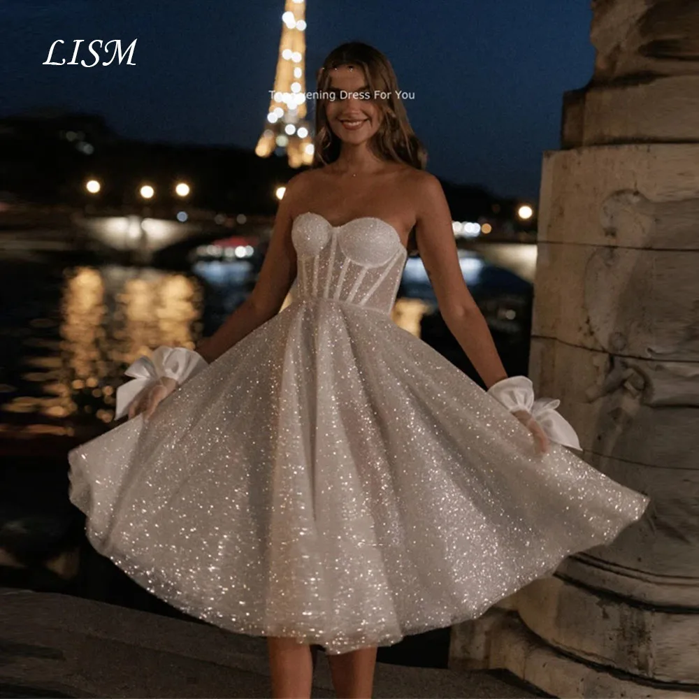 LIAM Glitter Lange Avondjurken Sweetheart Mouwloze Galajurken Zijde Kant Tule Bruid Gewaden Vestidos De Novia Avond