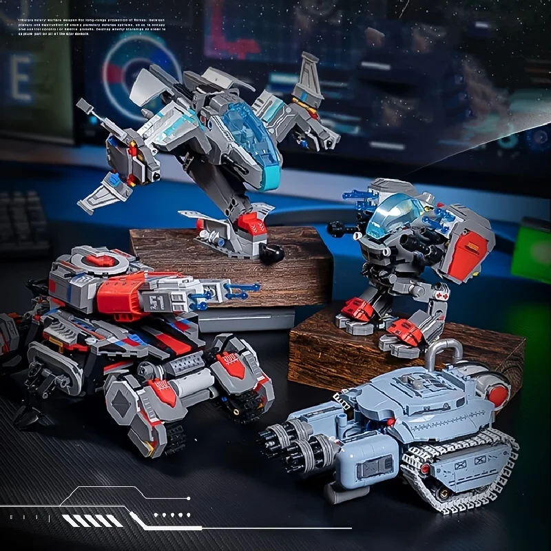 

MOC Технический Starcraftes Fighter Sito Tank Бронированная модель робота Строительные блоки Военная машина Сборка кирпичей Игрушки Подарки для детей