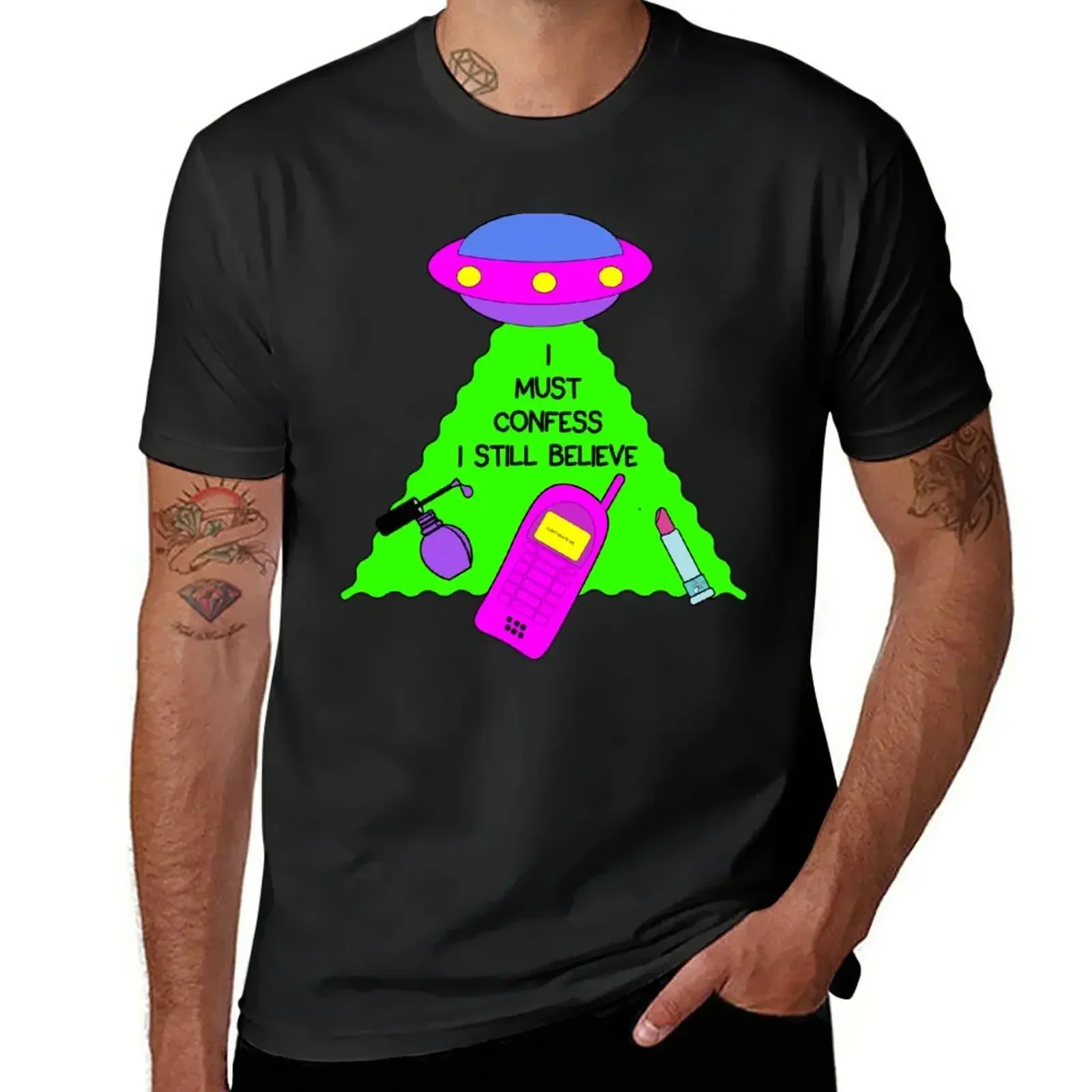 T-shirt for a boy tees New I Still Believe UFO Britney Spears T-Shirt  men clothings   Must Confess