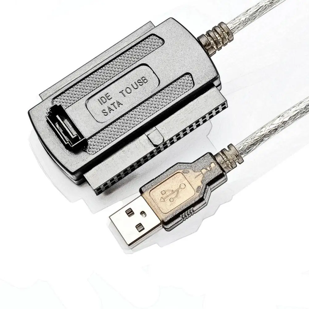 USB 2.0 to IDE SATA Cable 3 in 1 S-ATA 2.5 3.5 Inch Hard Drive Disk HDD Adapter Converter Cable For PC Laptop SATA Interface