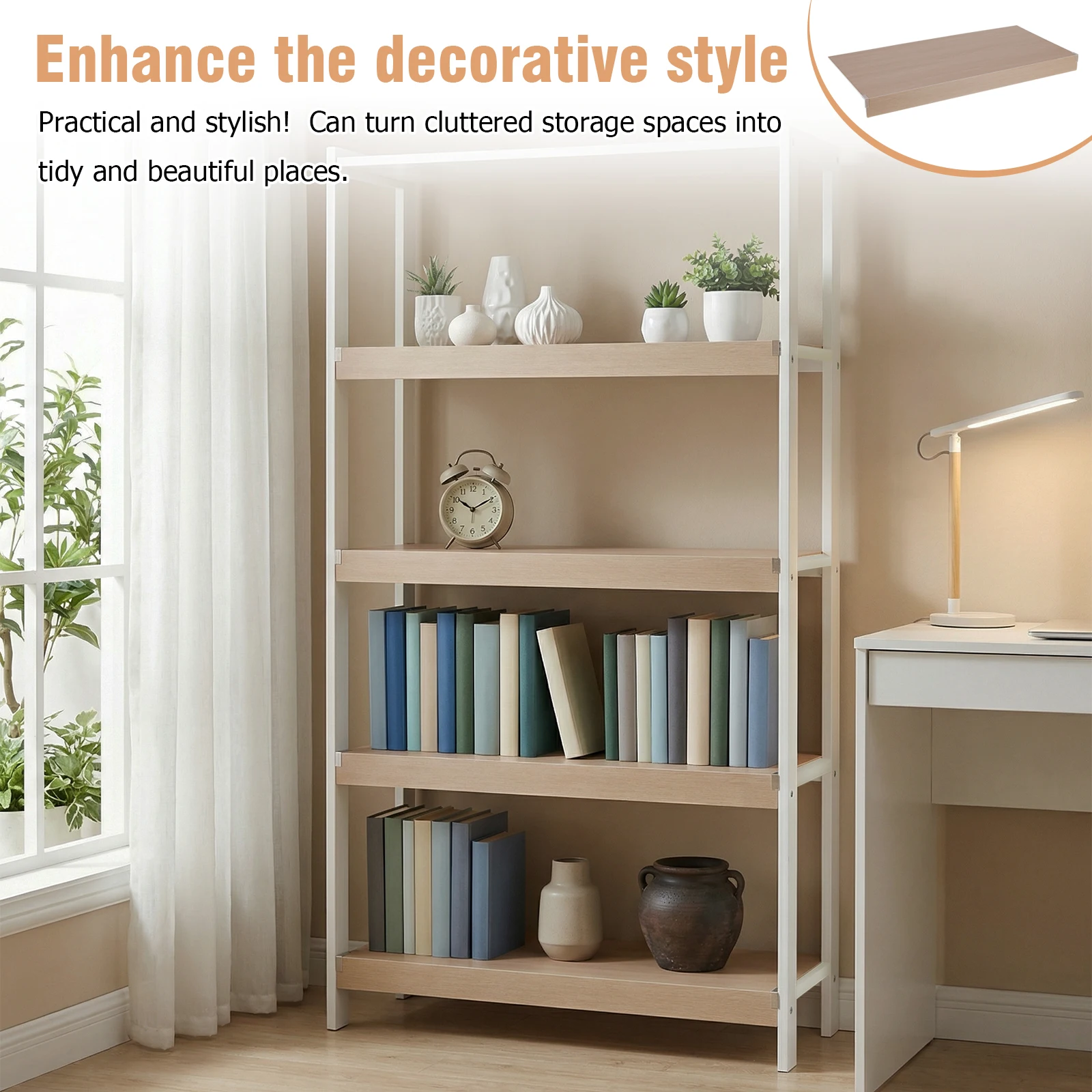 

4 шт. чехлов для проволочных полок, толщиной 0,32 дюйма, из ПВХ, легко чистятся и устанавливаются, для кухонных, кладовых, ванных комнат и офисных полок.