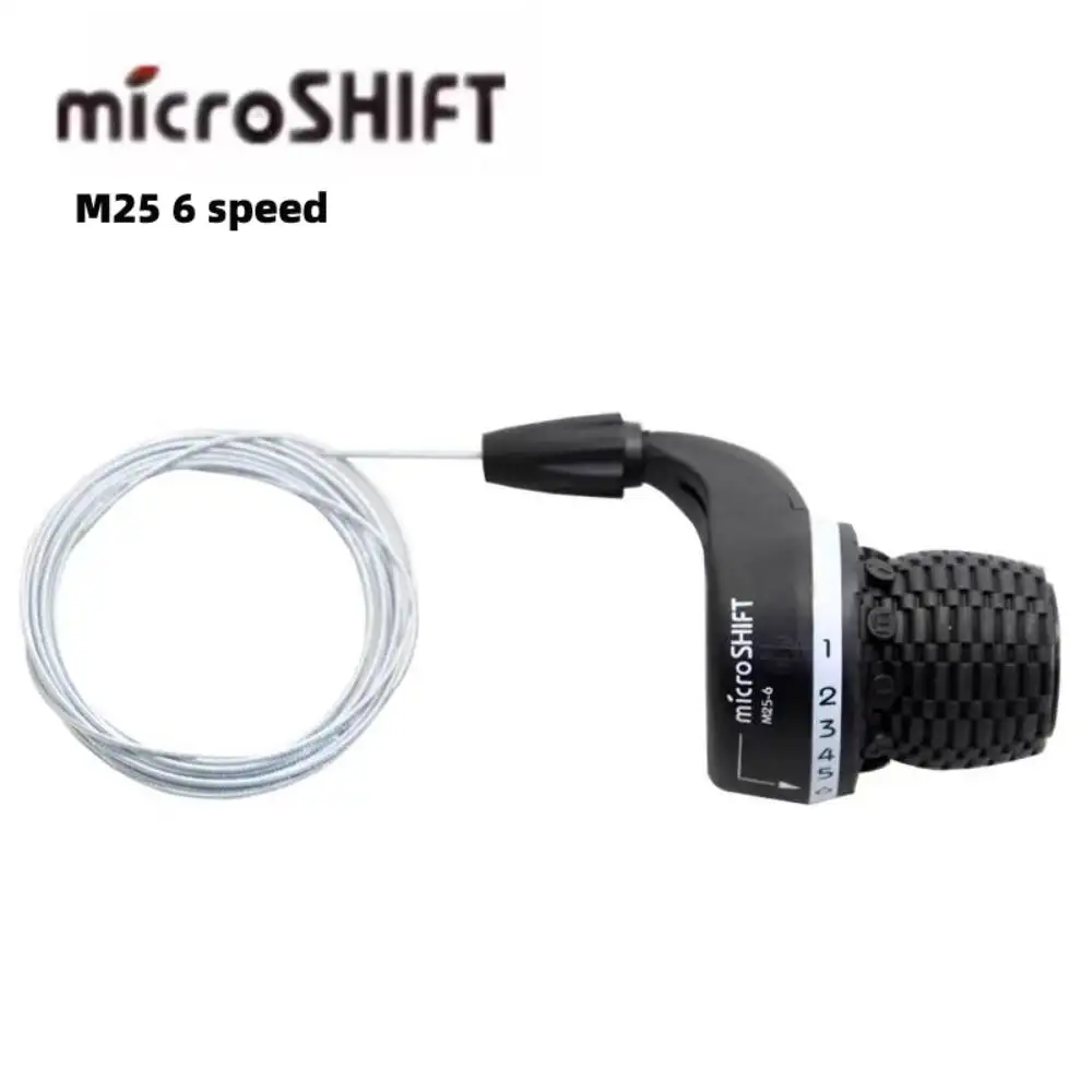 MicroSHIFT M25 Twist Shifter 3x5/6/7/8-Gang 18/21/24-Gang Fahrrad-Gangschaltung MTB Mountainbike Faltrad Schalthebel – Detail 5