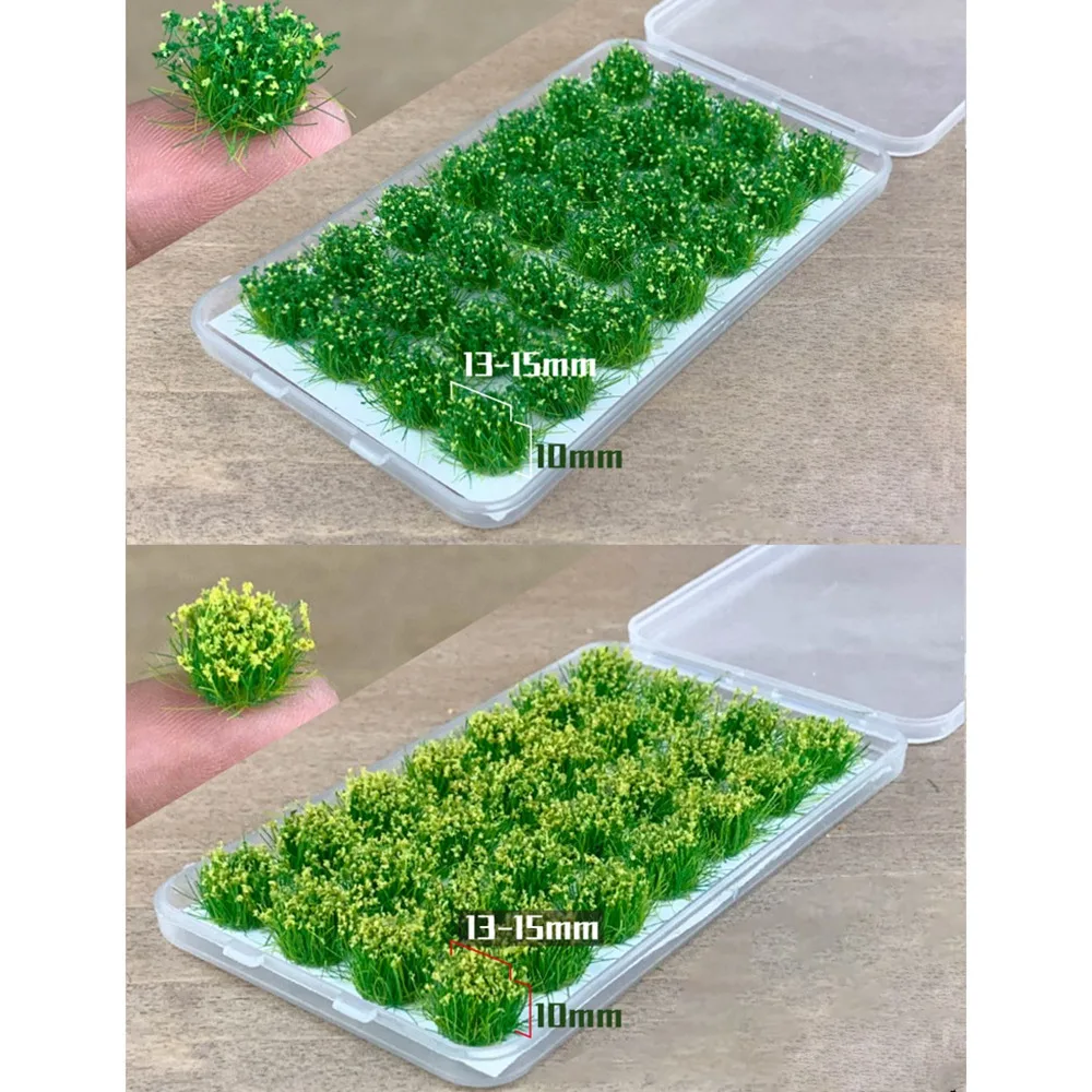 

B05C-28 PCS 1 Box Vegetation Green Leaf Flower Cluster Model Model Train DIY Material Material Table Scene Sand