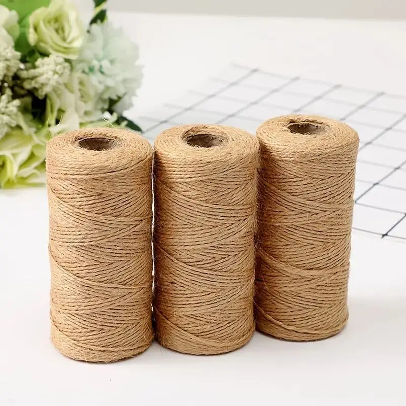 1Pc 109 Meter Jute Touw, Jute Touw, Hennepkoord Voor Diy Ambacht, Kunstwerken Decoratie, Geschenkverpakking