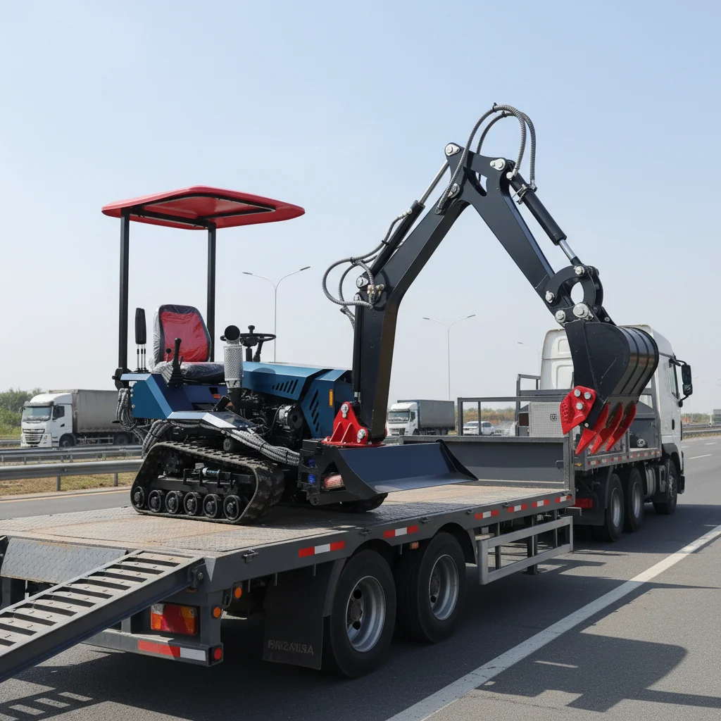 

35HP Agricultural Track Tractor Front Loader Waterproof Multi Attachment EPA Fast Free Shipping