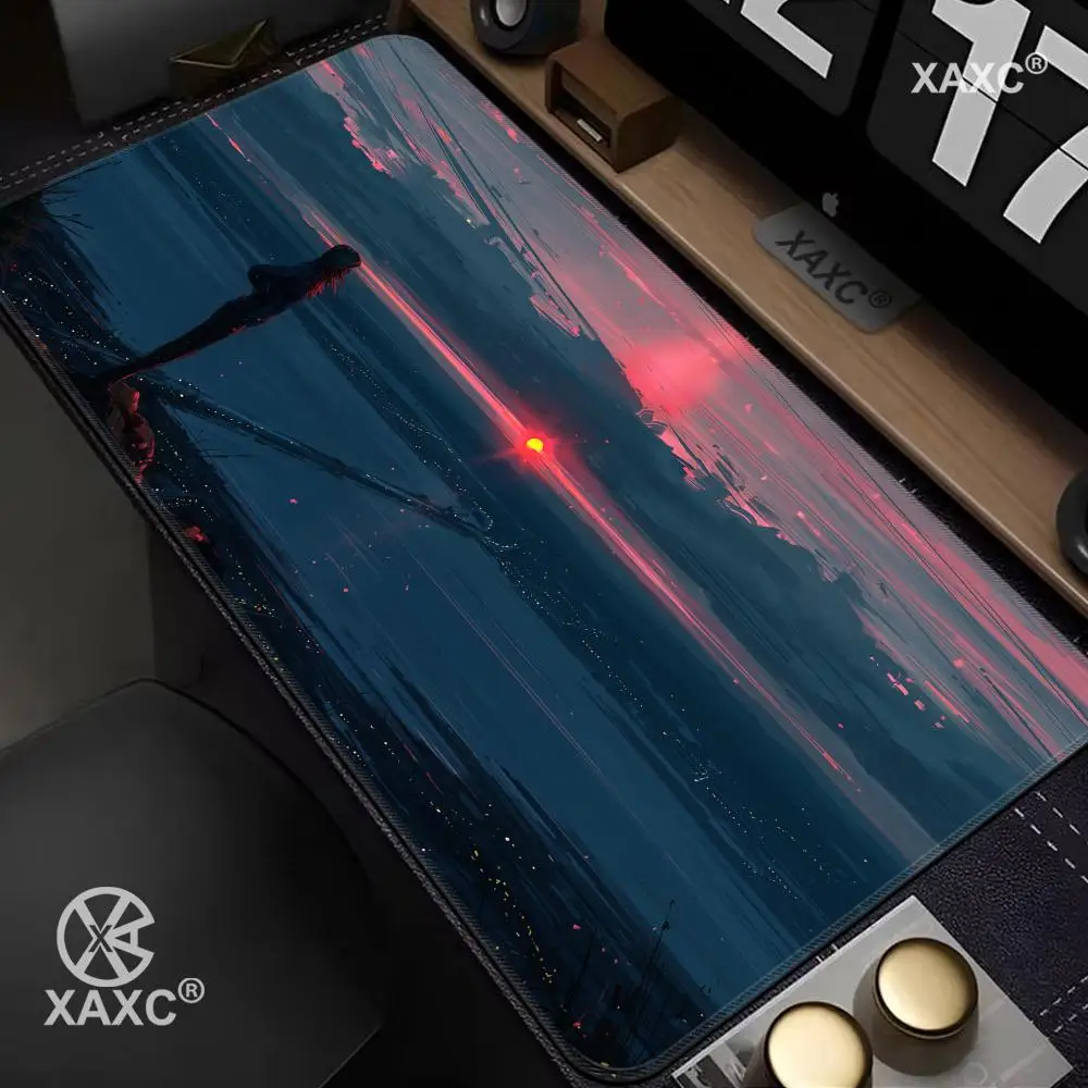 

Sunset XAXC Mouse Pad large keyboard mouse desk pad non-slip rubber gaming mouse pad laptop mouse carpet