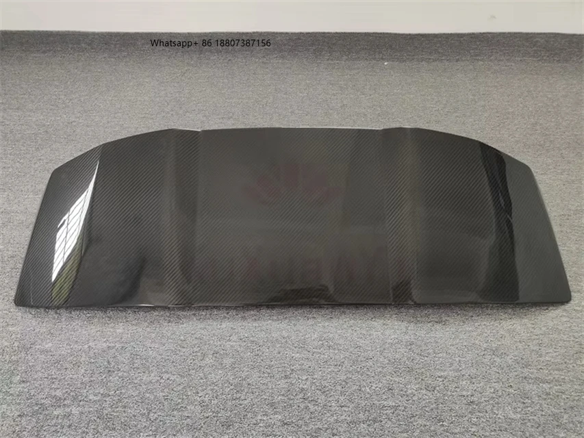 

High Quality Dry Carbon Fiber Rear Rear Trunk Spoiler Wing Polished Finish Body Kit forRolls Royce Cullinan