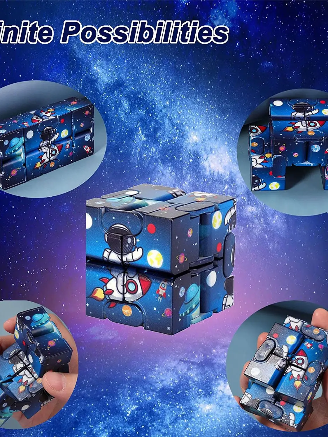 Unendlichkeit Zauberwürfel Sternenhimmel Quadratisches Puzzle Spielzeug Vier-Ecken-Labyrinth Spielzeug Kinder Erwachsene Dekompression Entspannende Hand-Held für HINZUFÜGEN – Detail 5