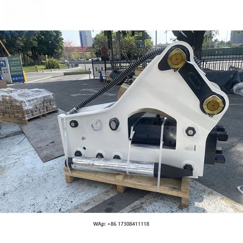 Excavator Mounted Hydraulic Breaker HL1400 Side Type Hammer for 18 to 26 Tons 140mm Chisel Excavator Attachments