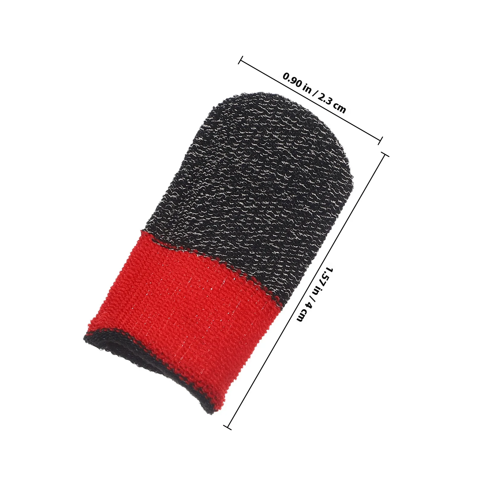 قطعتان من أكمام أصابع الألعاب رفيعة للغاية وقابلة للتنفس ومضادة للانزلاق للتحكم في صنبور شاشة الهاتف المحمول