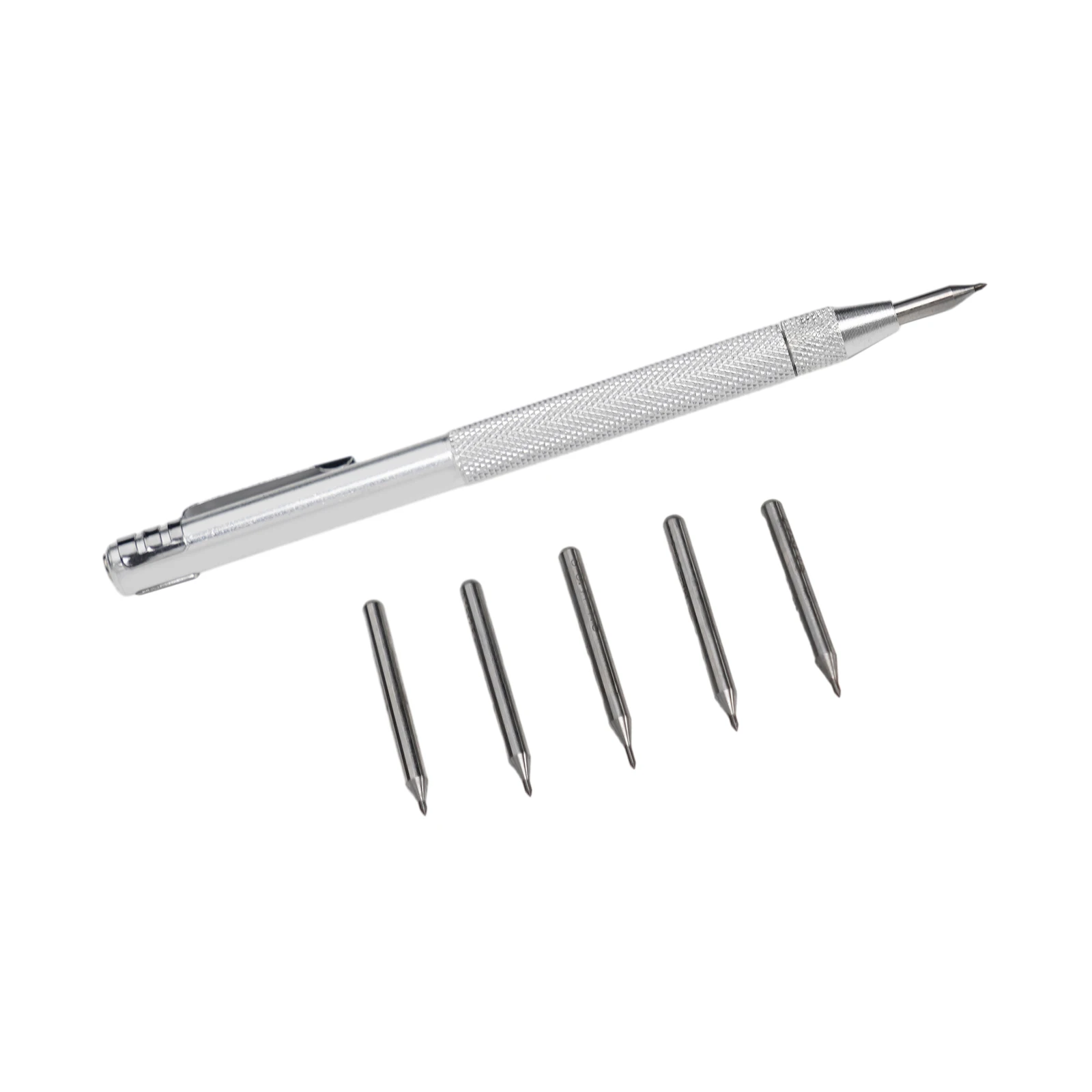 Tungstênio-Carbide Dica Scriber, Gravação Pen, Marcação Dica para Vidro, Cerâmica, Folha de Metal, Aço Inoxidável Gravura, 6pcs