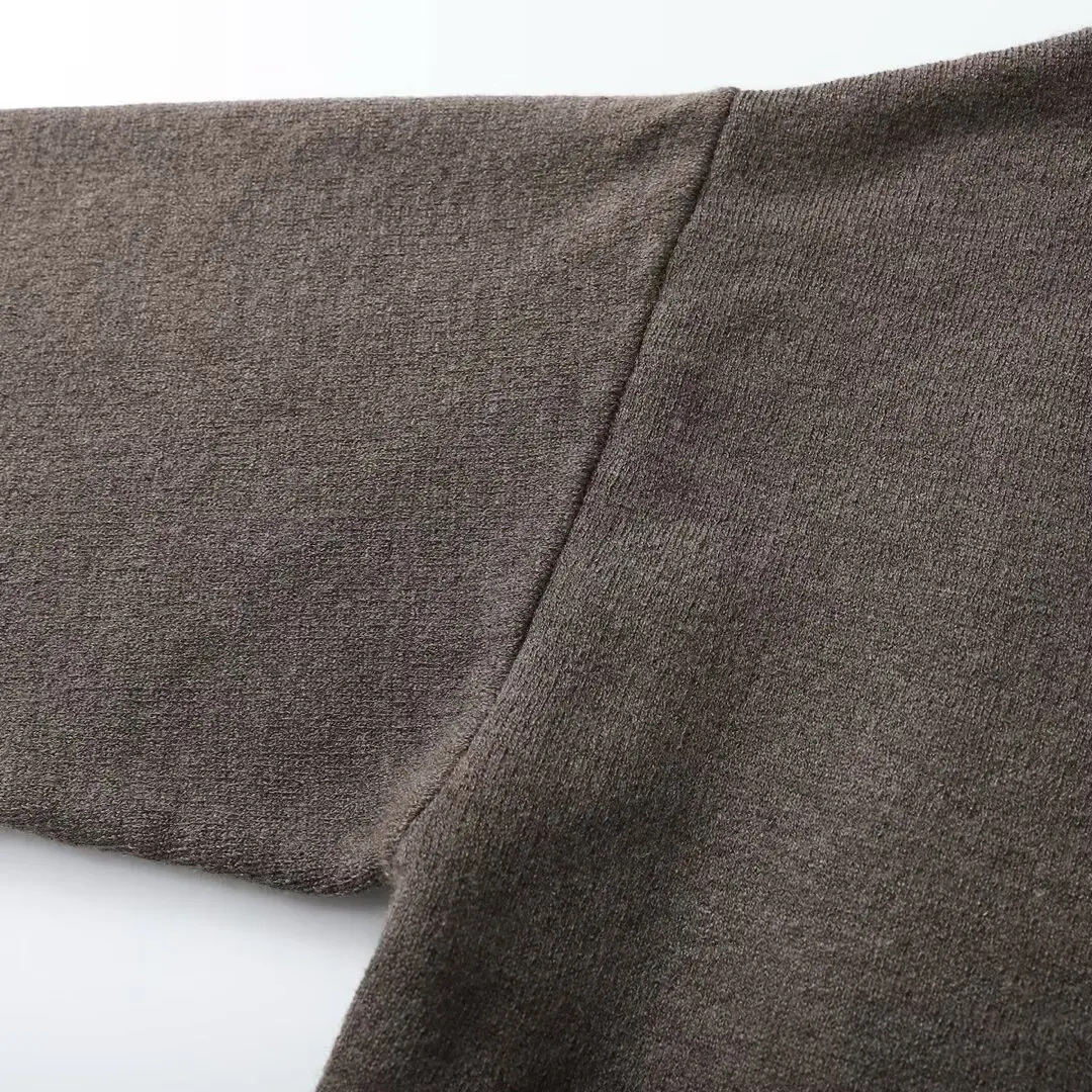 Nuovo commercio estero invernale Abbigliamento da donna francese in stile europeo e americano con cappotto e giacca lavorati a maglia con sciarpa