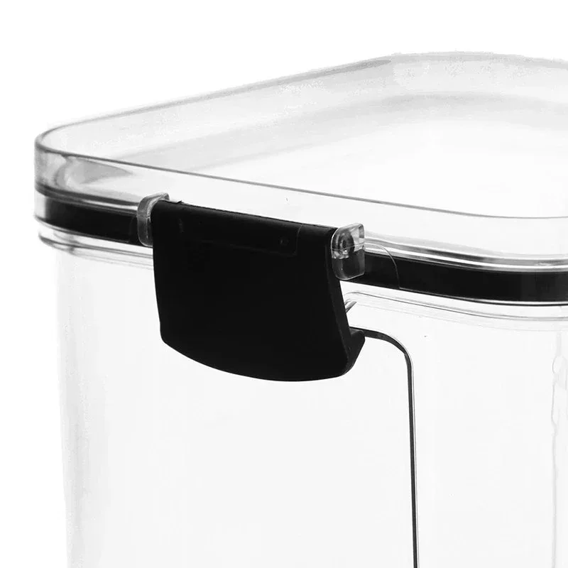 Transparent Airtight Pet Food Storage Containers - Stackable Plastic Boxes for Cat Dog Snacks Treats, Moisture Proof Organizer
