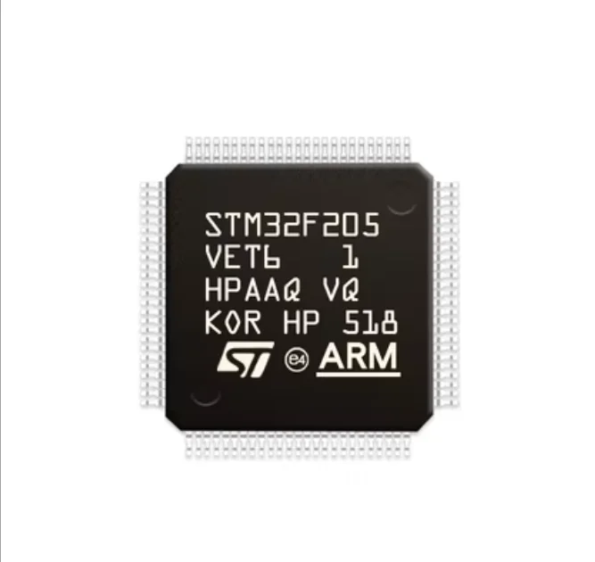 5pcs STM32F205VET6 LQFP100 ARM Cortex-M3 32-bit microcontroller MCU
