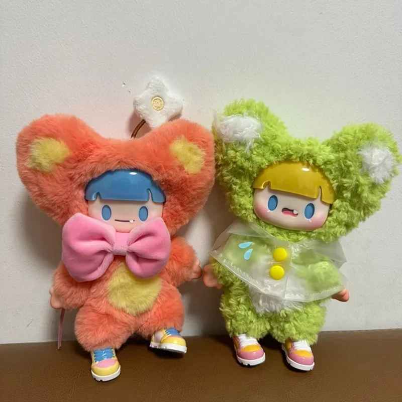 A Dou Colorful Life Pendant Plush Doll Fluffy Action Figure School Bag Handbag Backpack Key-chain Car Phone Pendant Decor Gifts