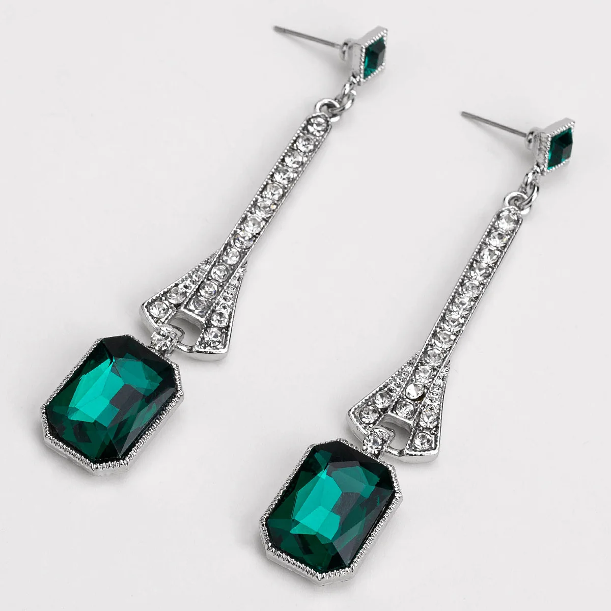 

1920s Flapper Earrings 20s Great Gatsby Earrings Vintage 20s Flapper Accessories Gatsby Costume Accessories