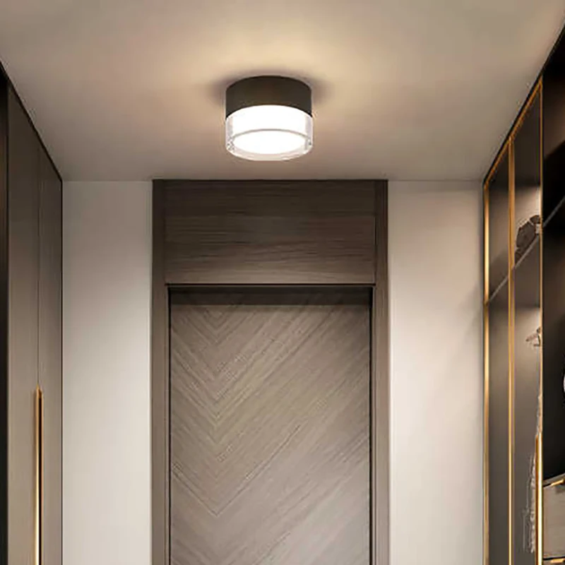 New LED Aluminum Surface-Mounted Downlight For The Entrance Living Room Corridor And Ceiling Light Without a Main Light 5W/18W