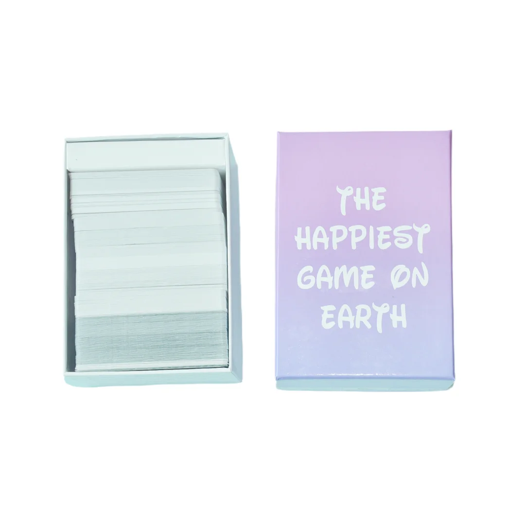 《Le jeu le plus heureux sur Terre》 Jeu de société version anglaise, Jeux de soirée pour la nuit des jeux, Jeu de cartes, Jeu interactif, Convient comme cadeau, Convient pour Halloween, Noël