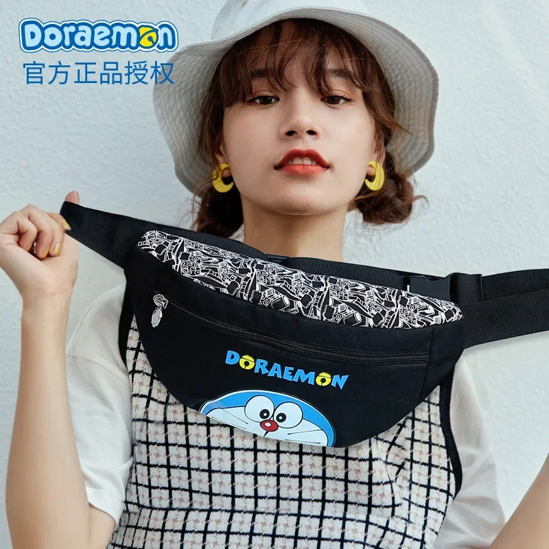 Doraemon monederos para mujer, bolso de mensajero para mujer, bolsos cruzados para mujer, riñonera, estuche de hombro, bolso de pecho deportivo para