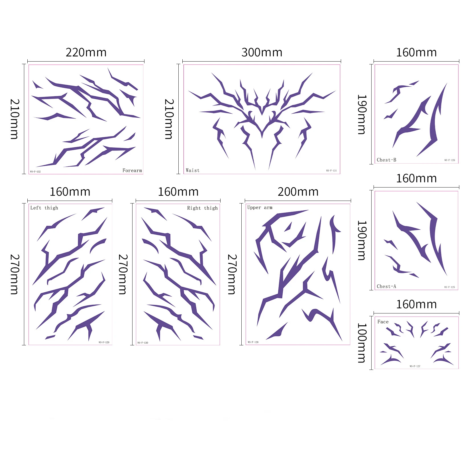 Hot-selling Kpop Rumi Cosplay Prop Tattoo Sticker Rumi Kang Tattoo Sticker Demonizing Sticker Hallowmas Party Adult Prop