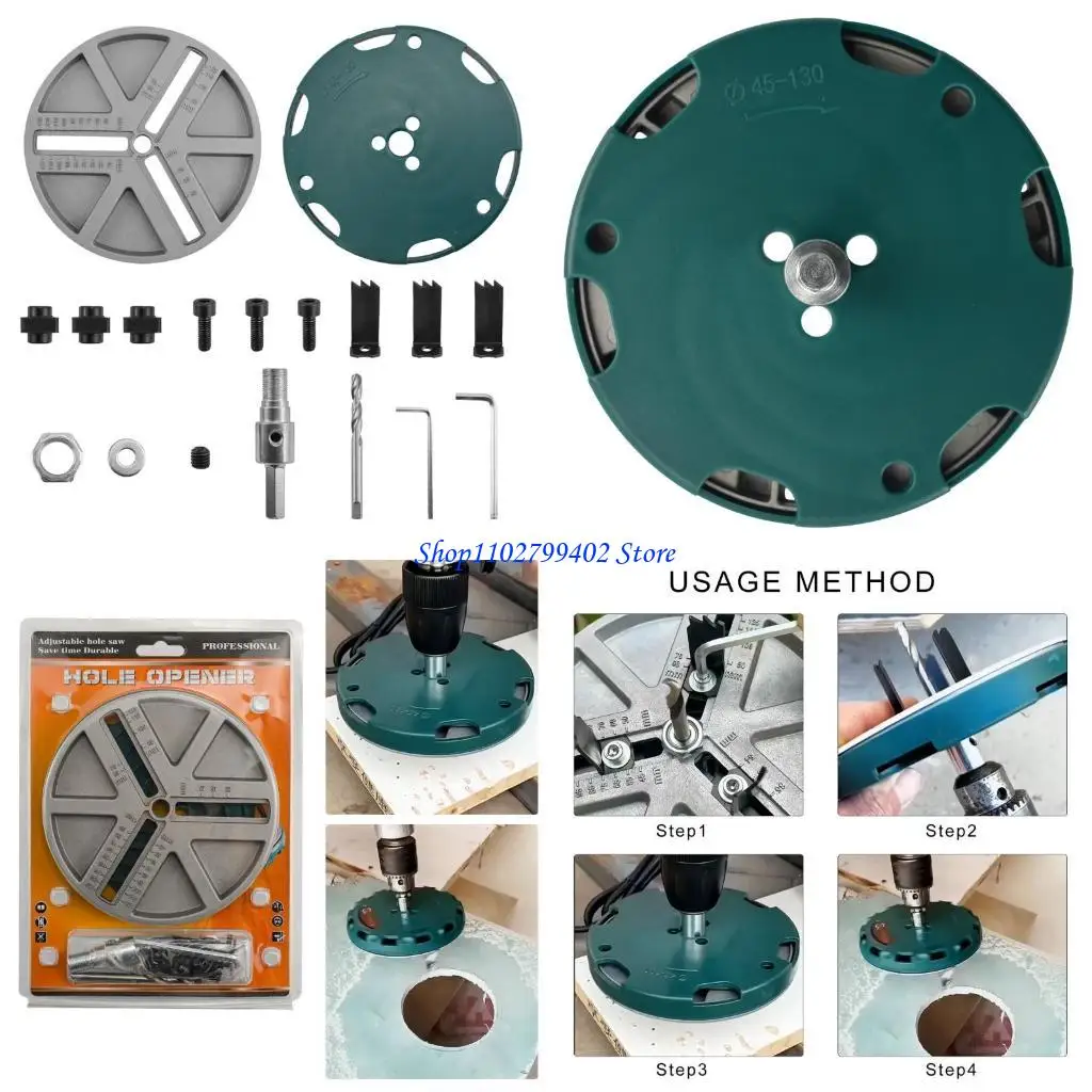 547f-木工愛好家向けのキャビネットハードウェアの迅速かつ正確な取り付けのための効率的な木工ホールソーツール