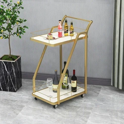 Partitions Cart Trolley Restaurant Storage Outdoor Serving Utility Rolling Trolley Cabinet Wine Rack Archivadore Hotel Furniture