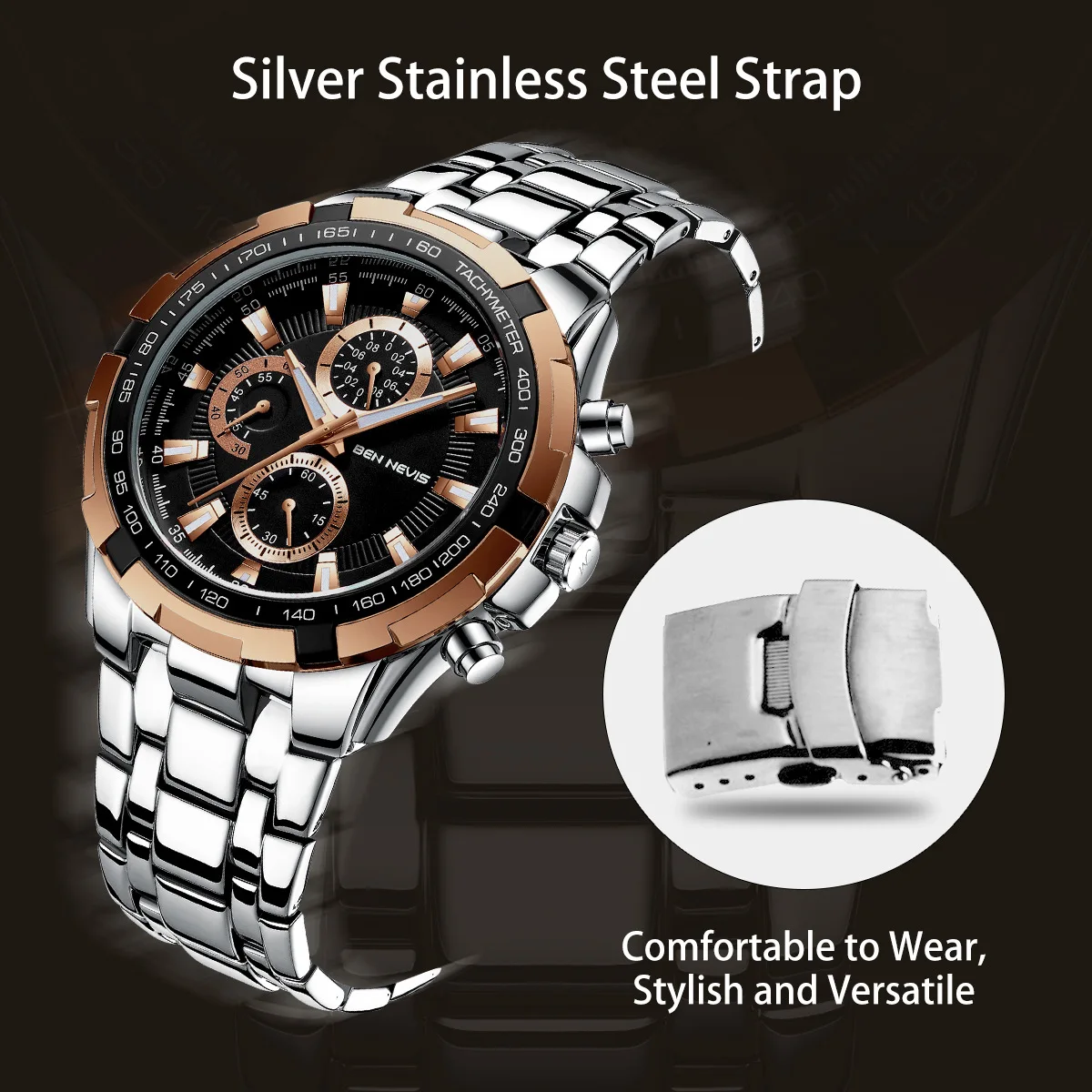 

44.5mm Men Diving Sport Luxury Watch Men Wristwatch Install Quartz Movement 3ATM Diving Men's Wristwatch
