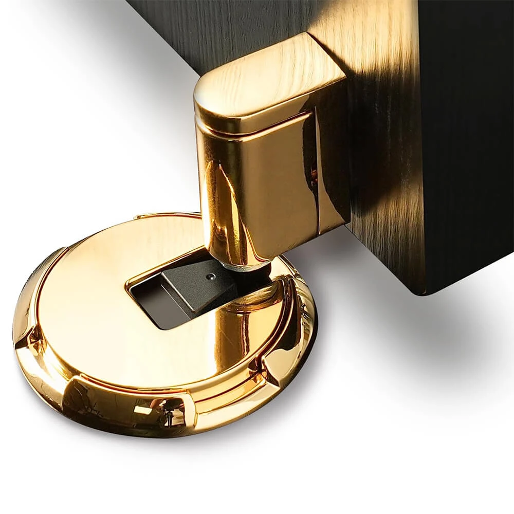 Zinc Alloy Mechanical Door Stop Nail Free Door Stopper Door Holders Catch Floor Stop Doorstop Furniture Door Hardware