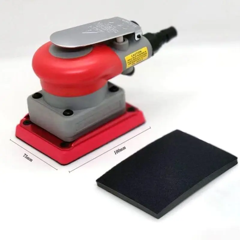 75*100 MM square pneumatic sander for car paint polishing orange peel dry sanding thin soft sandpaper