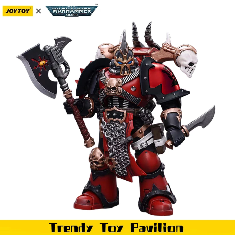 

【JOYTOY】Warhammer 40K Chaos Space Marines Red Corsairs Exalted Championship Gotor The Blade 1/18 Action Figure Toy