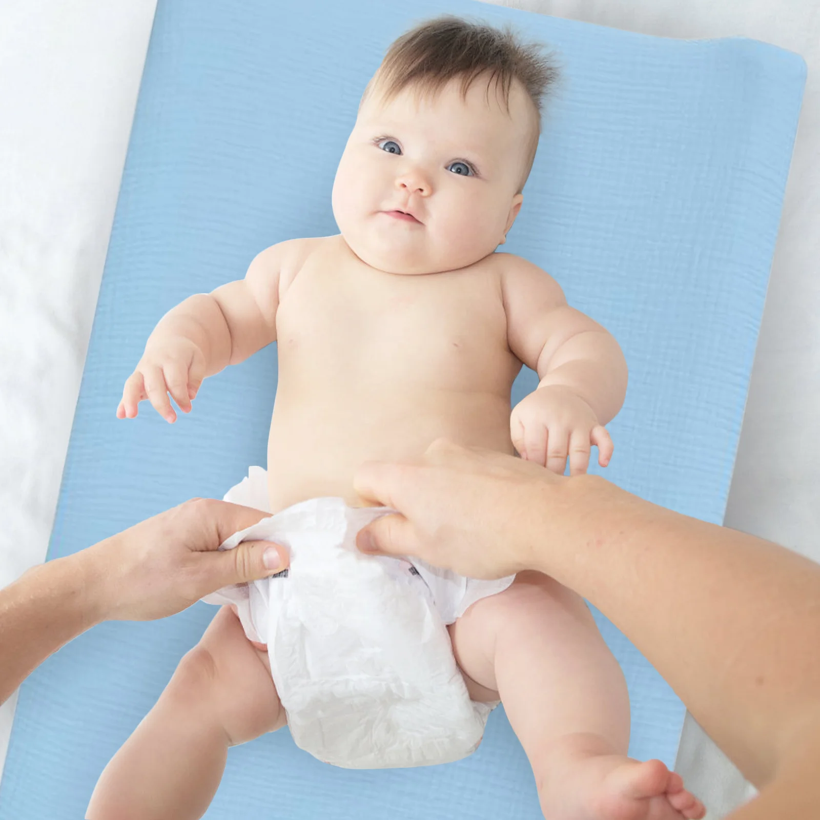 Baby Changing Pad Cover Cotton Stretchy Washable Reusable Protector For Diaper Changing Table Mat Crib Bassinet Cradle