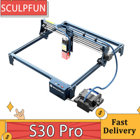 SCULPFUN S30 Pro 10W Laser Engraver Cutter, Automatic Air-assist, 0.06x0.08mm Laser Focus, 32-bit Motherboard, 410x400mm