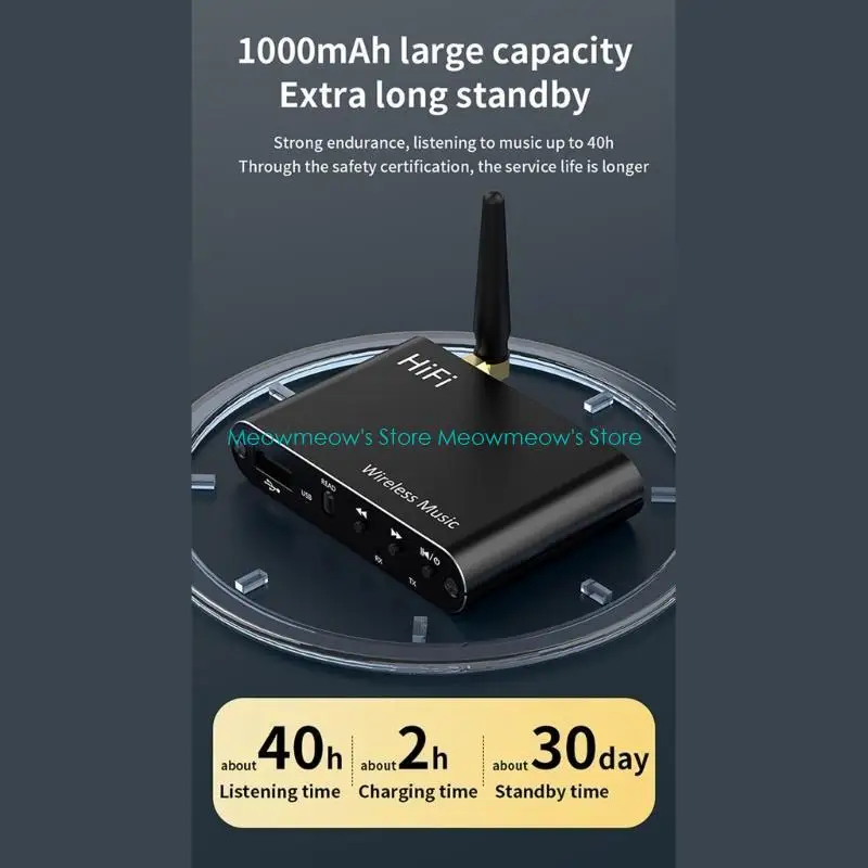 Transceiver Auditori W91A dengan input BT5.4, 3.5, hingga 15 juta koneksi nirkabel untuk sistem rumah