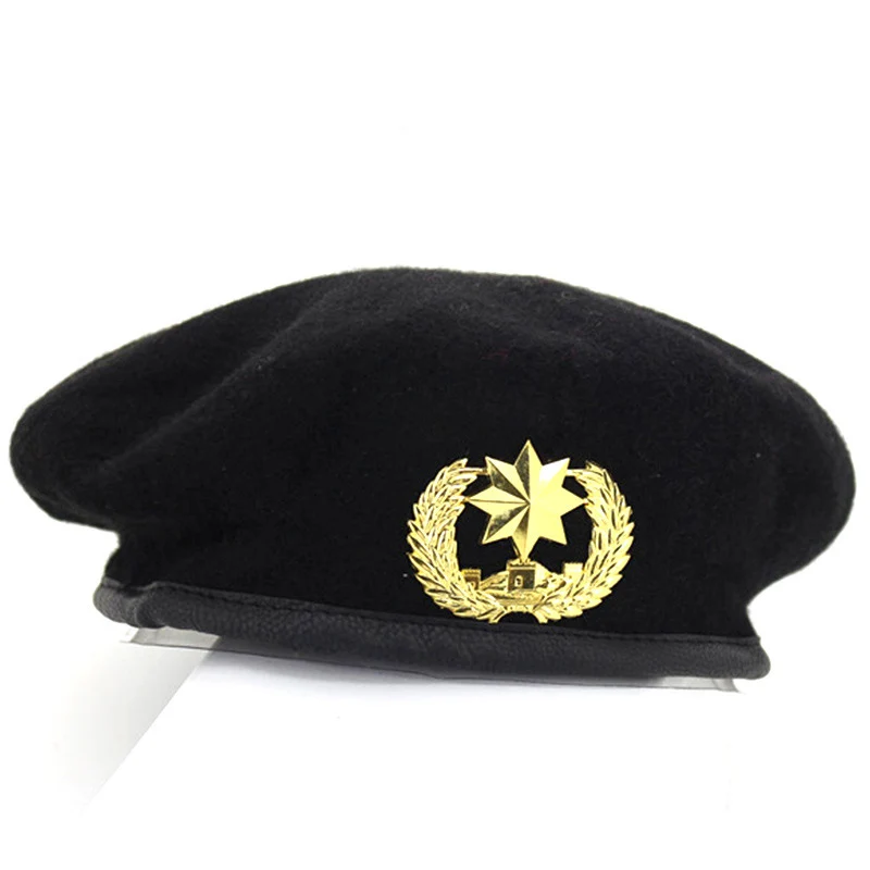 High Quality Wool Army Berets for Men Women Children Star Emblem Sailor Dance Performance Hat Adult Child Trilby Hat Cap