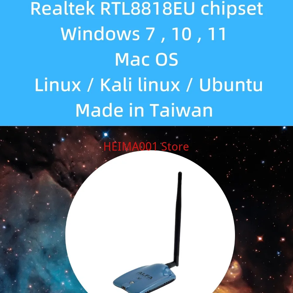 Made in Taiwan ALFA AWUS036NHV CS RTL881EUS Mac Ali Linux Raspberry Pie