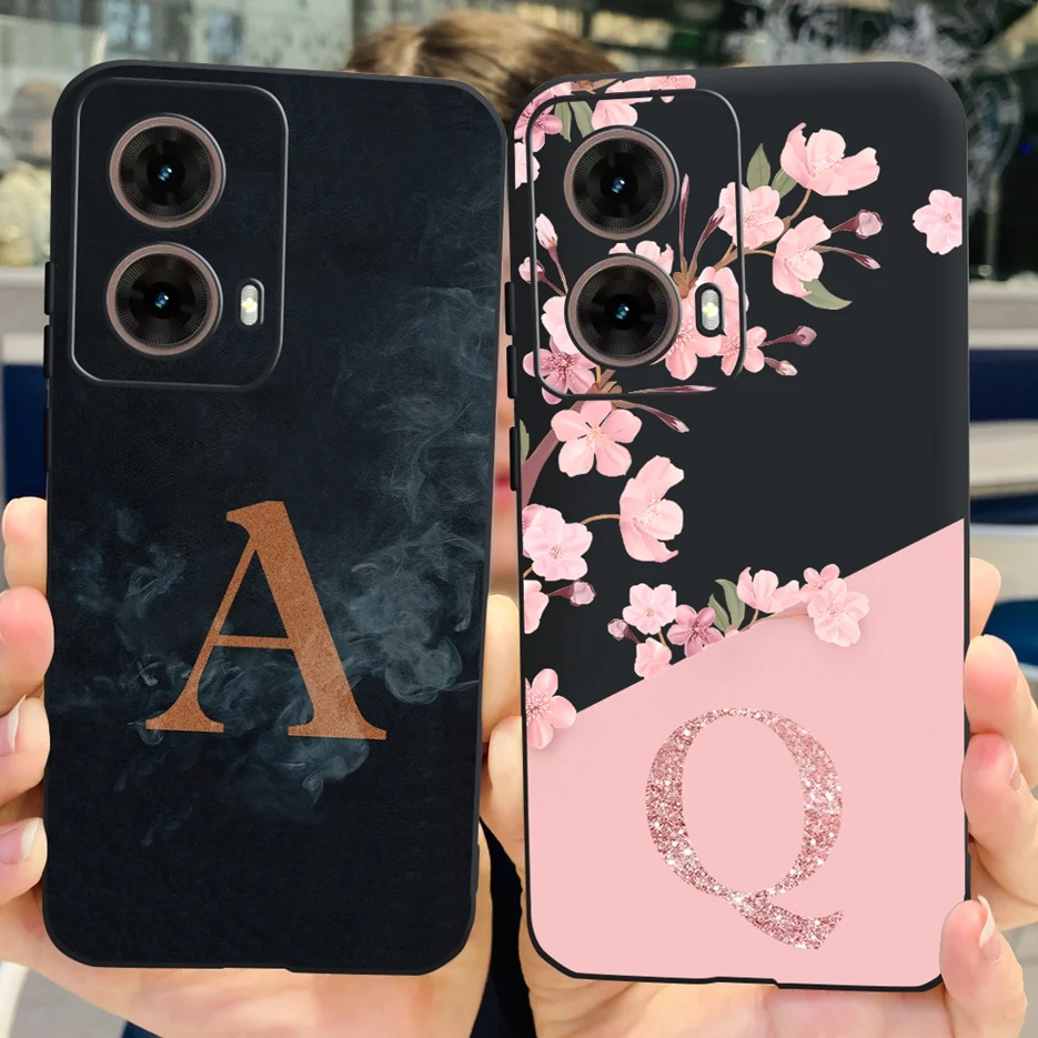 For Motorola Moto G85 Case XT2427-3 New Couple Letters Cover Soft Silicone Phone Case For Motorola G85 G 85 MotoG85 Fundas Coque