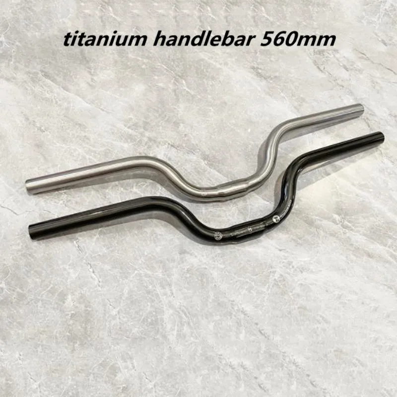 Bicycle Titanium Alloy Handlebar 25.4*560mm M S Handlebar for Brompton Folding Bike Integrated Handlebar Bicycle Accessories mtb