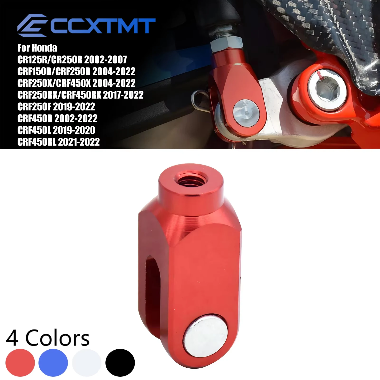 

CNC Aluminum Rear Brake Clevis For Honda CR250R CRF250R CRF250X CRF450R CRF450X CRF150R CR125R CRF250RX CRF450RX Universal Parts